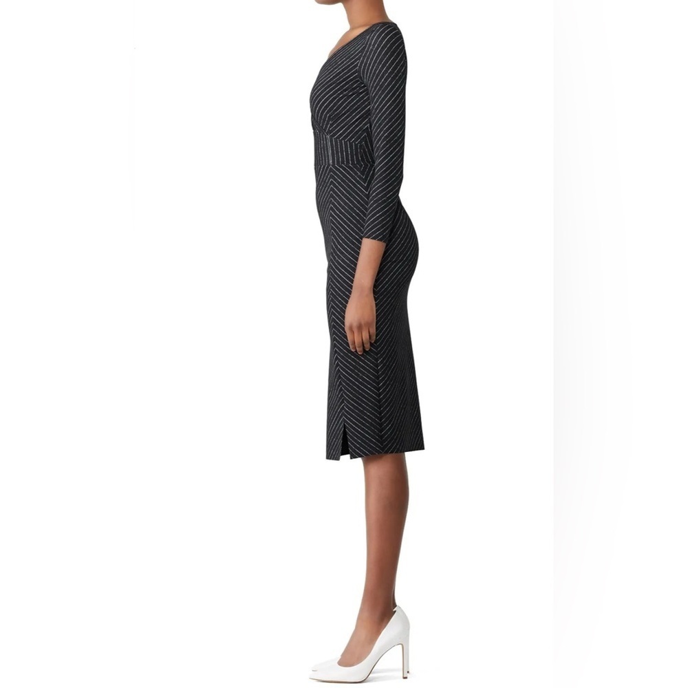 Chiara Boni La Petite Robe Pinstripe Iza Sheath Italian size 50 or US 14 - Picture 5 of 13